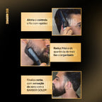KIT ALPHA:  Pente Térmico Profissional® + Máquina de Acabamento - Barber Gold®