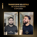 KIT ALPHA:  Pente Térmico Profissional® + Máquina de Acabamento - Barber Gold®