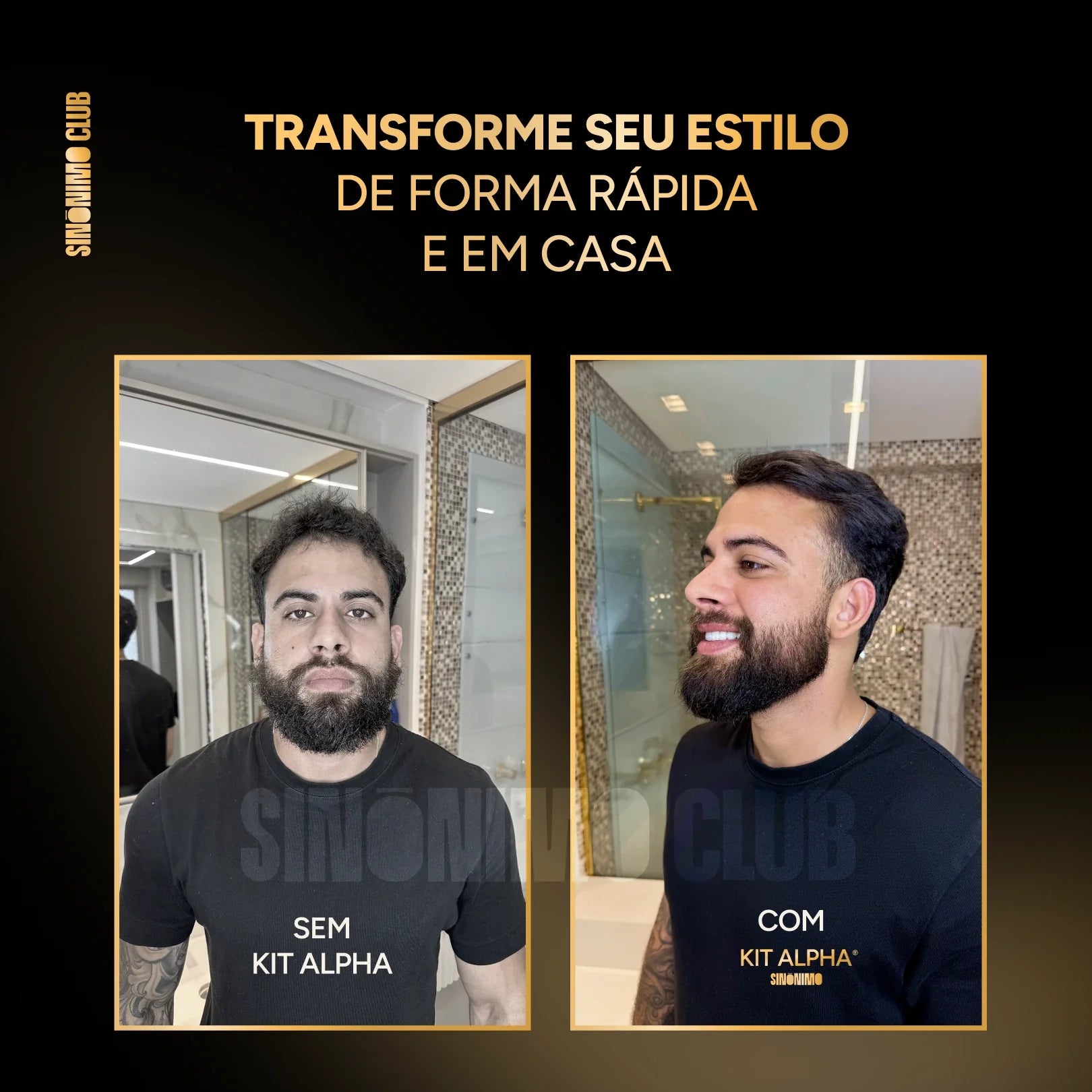KIT ALPHA:  Pente Térmico Profissional® + Máquina de Acabamento - Barber Gold®