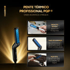 KIT ALPHA:  Pente Térmico Profissional® + Máquina de Acabamento - Barber Gold®