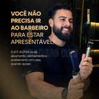 KIT ALPHA:  Pente Térmico Profissional® + Máquina de Acabamento - Barber Gold®