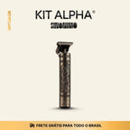 KIT ALPHA:  Pente Térmico Profissional® + Máquina de Acabamento - Barber Gold®