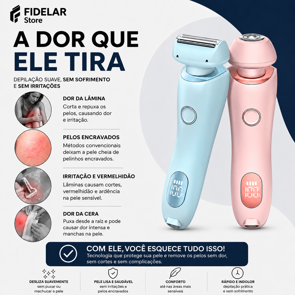 Máquina Depilatoria 2 em 1 - FidMaxPro™