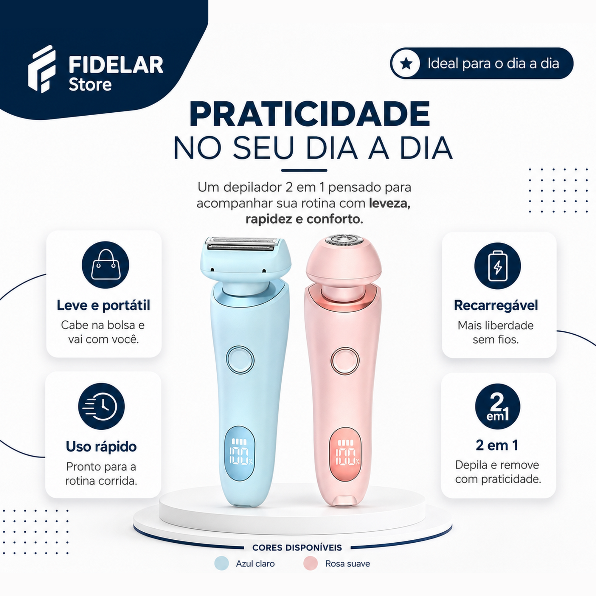 Máquina Depilatoria 2 em 1 - FidMaxPro™