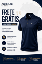 Camisa Polo Fid Club em Seda Gelada