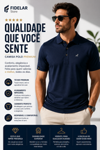 Camisa Polo Fid Club em Seda Gelada