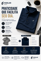 Camisa Polo Fid Club em Seda Gelada