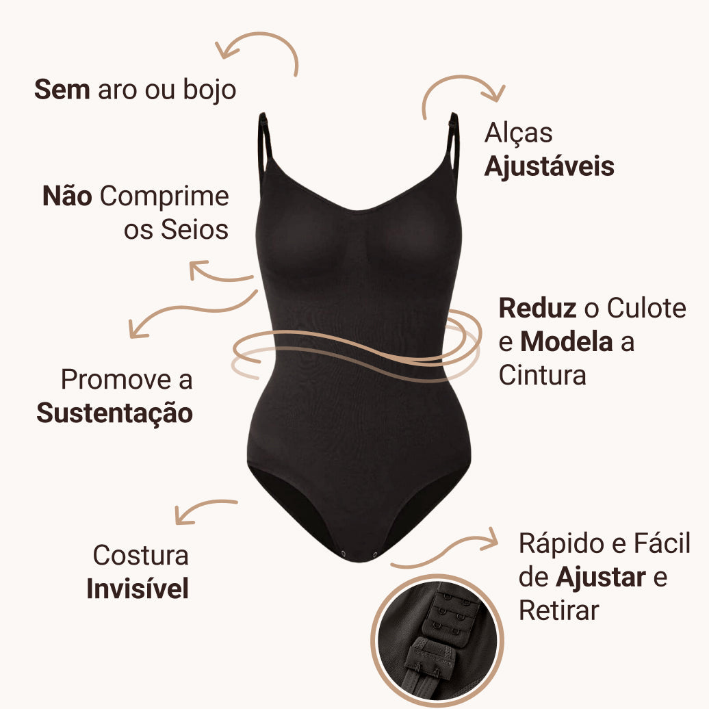 Body Modelador - Compre 1 Leve 2 + Brinde Calcinha Modeladora