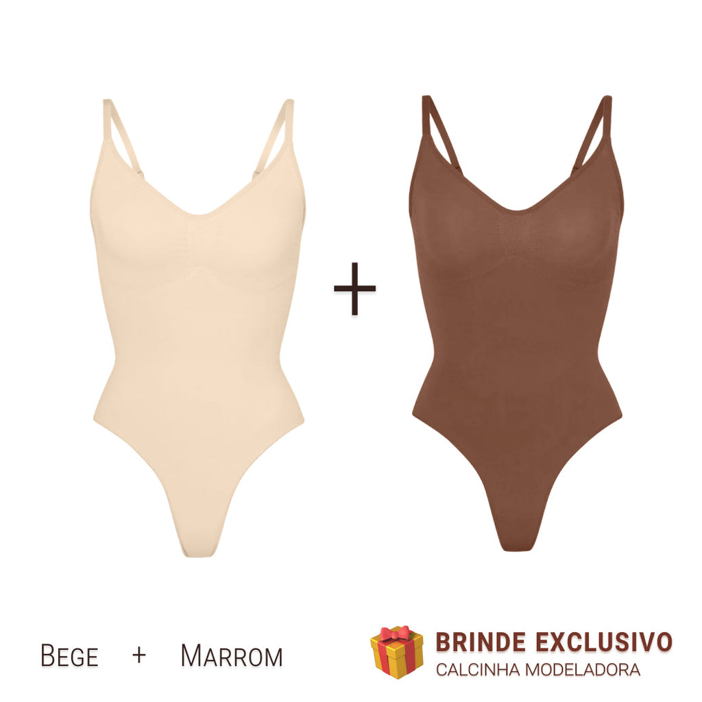 Body Modelador - Compre 1 Leve 2 + Brinde Calcinha Modeladora
