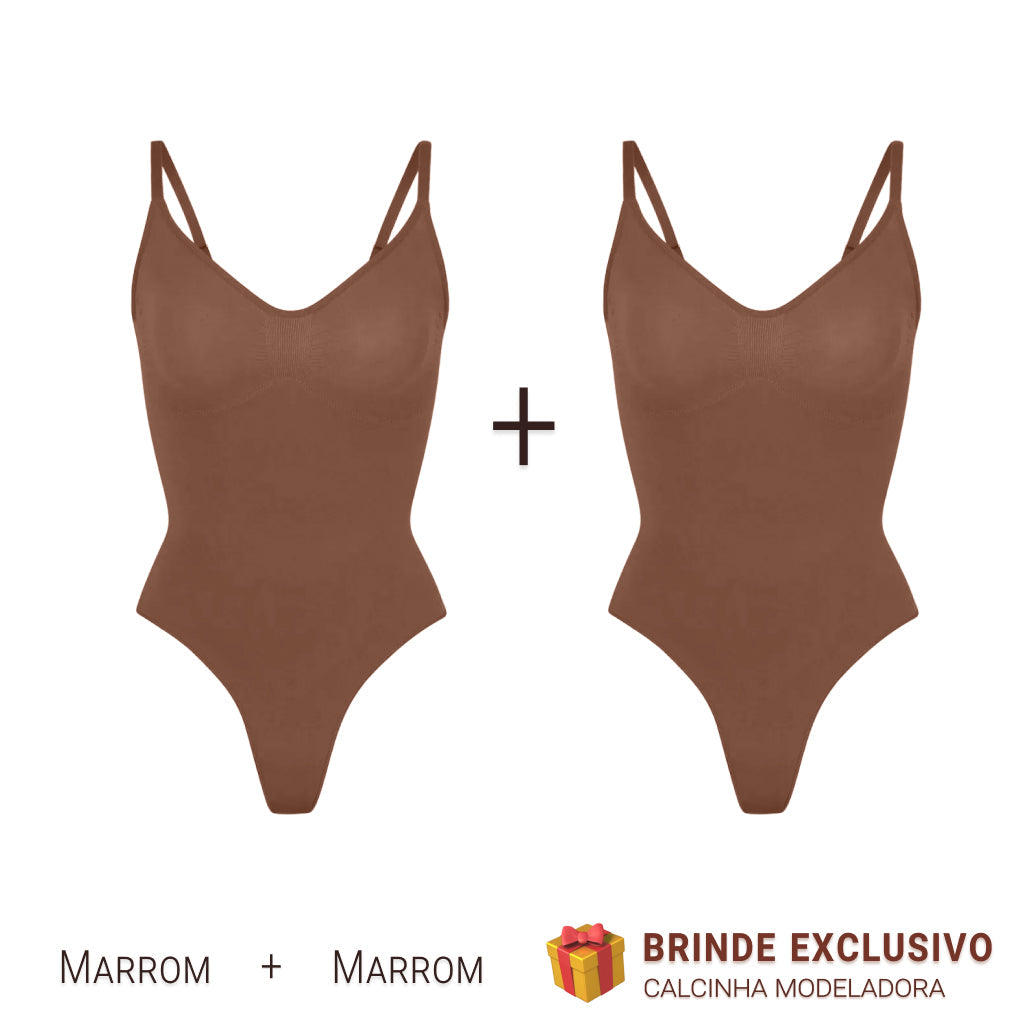 Body Modelador - Compre 1 Leve 2 + Brinde Calcinha Modeladora
