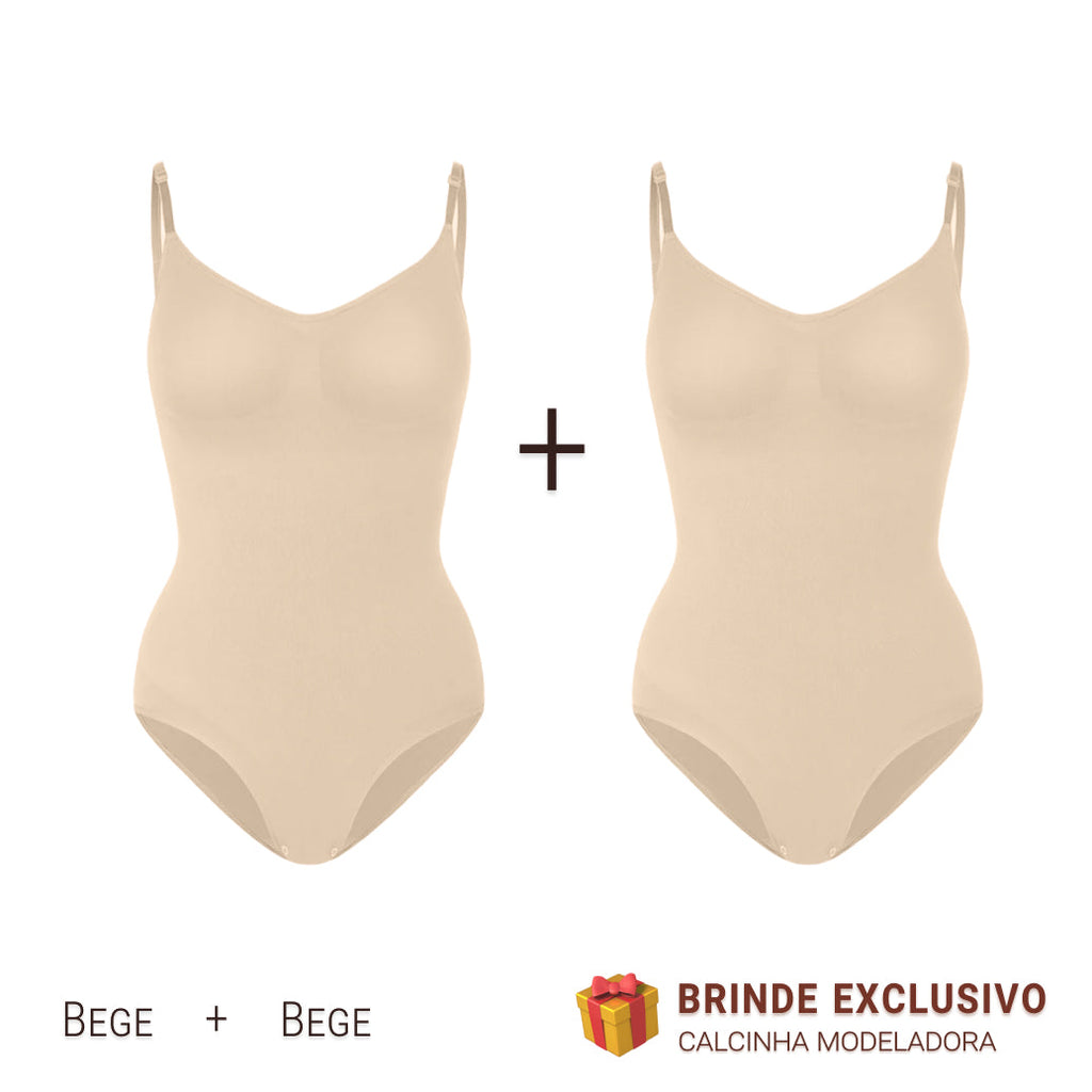 Body Modelador - Compre 1 Leve 2 + Brinde Calcinha Modeladora