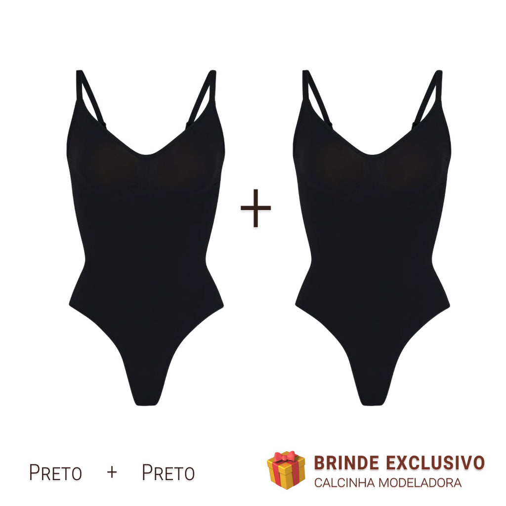 Body Modelador - Compre 1 Leve 2 + Brinde Calcinha Modeladora