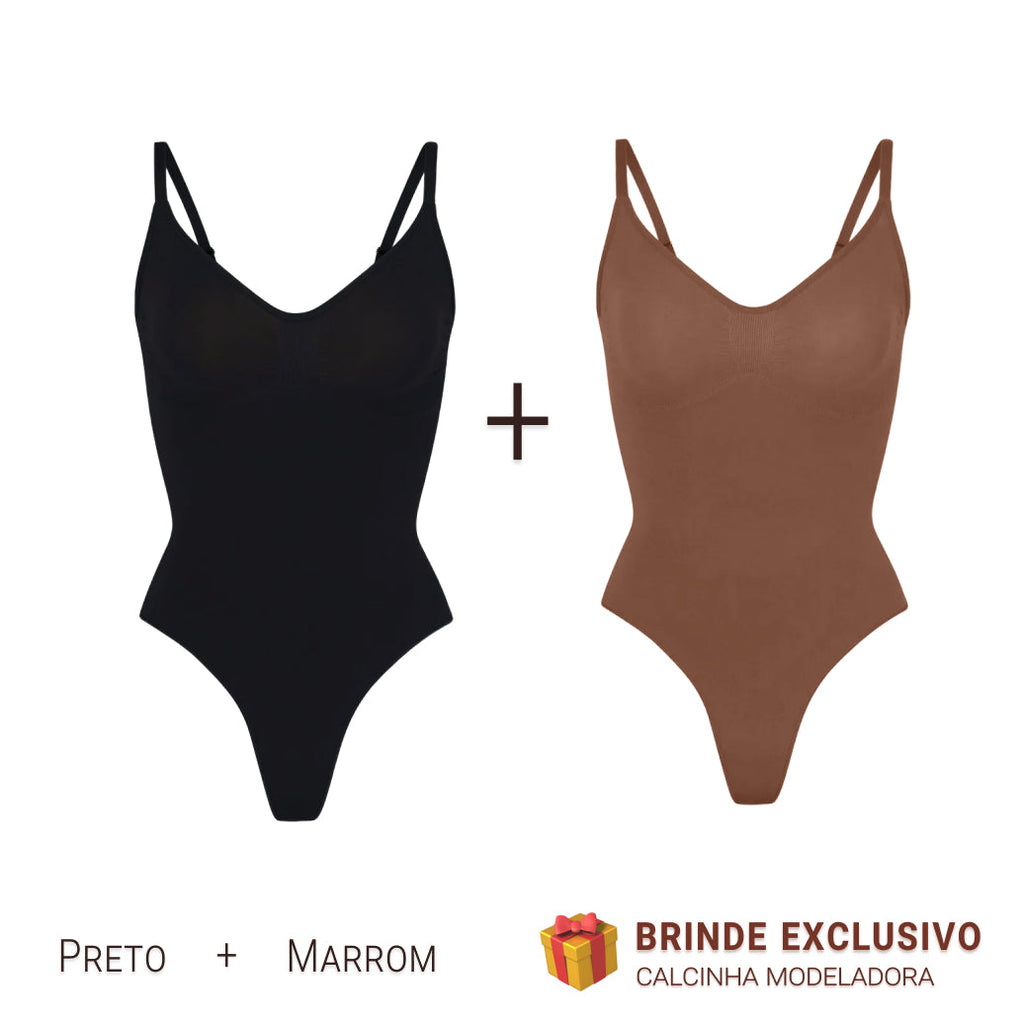 Body Modelador - Compre 1 Leve 2 + Brinde Calcinha Modeladora