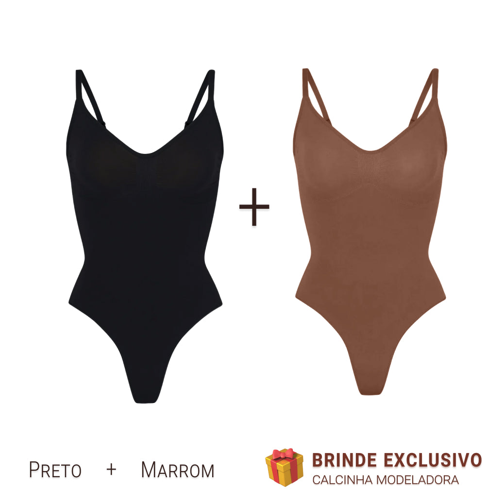 Body Modelador - Compre 1 Leve 2 + Brinde Calcinha Modeladora