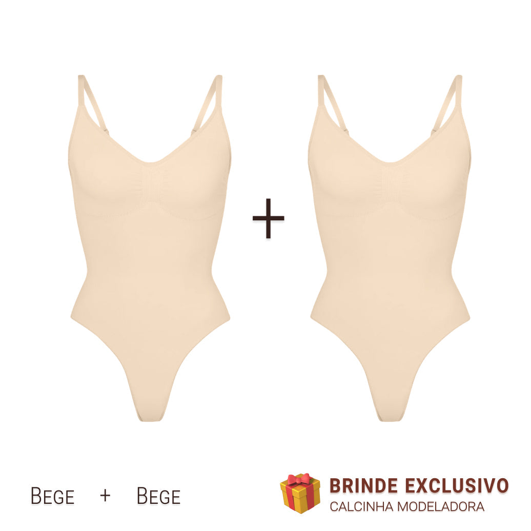 Body Modelador - Compre 1 Leve 2 + Brinde Calcinha Modeladora