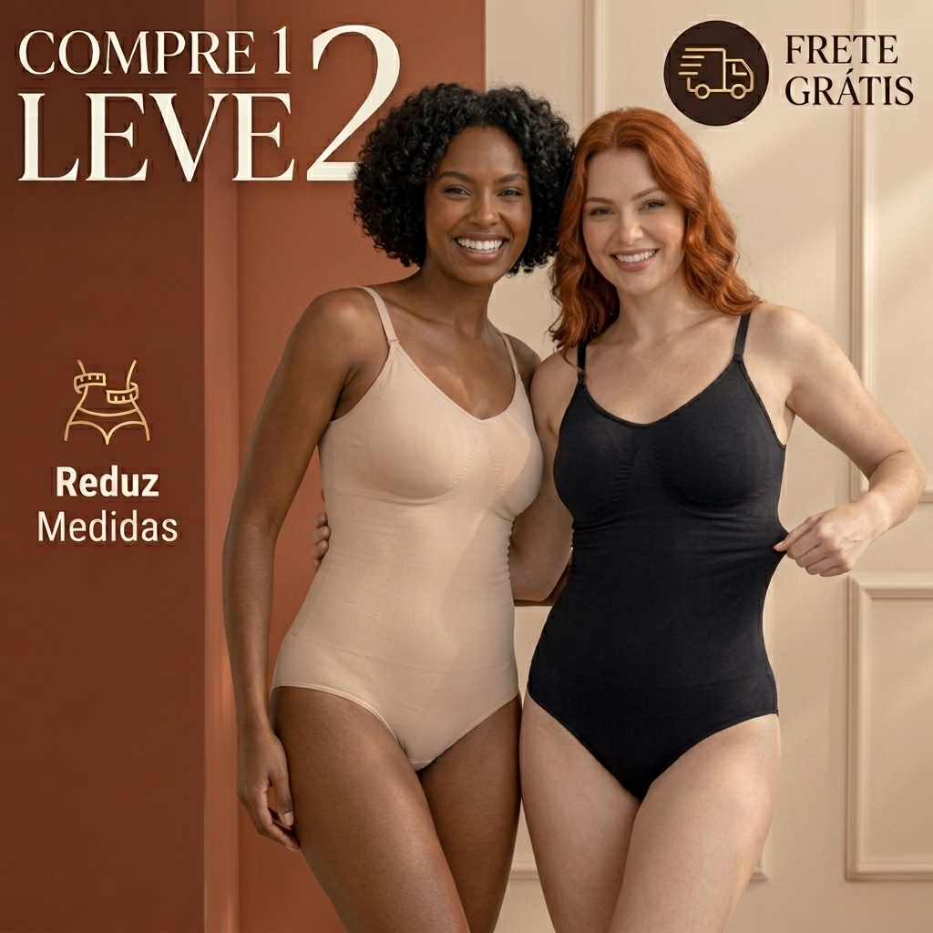 Body Modelador - Compre 1 Leve 2 + Brinde Calcinha Modeladora