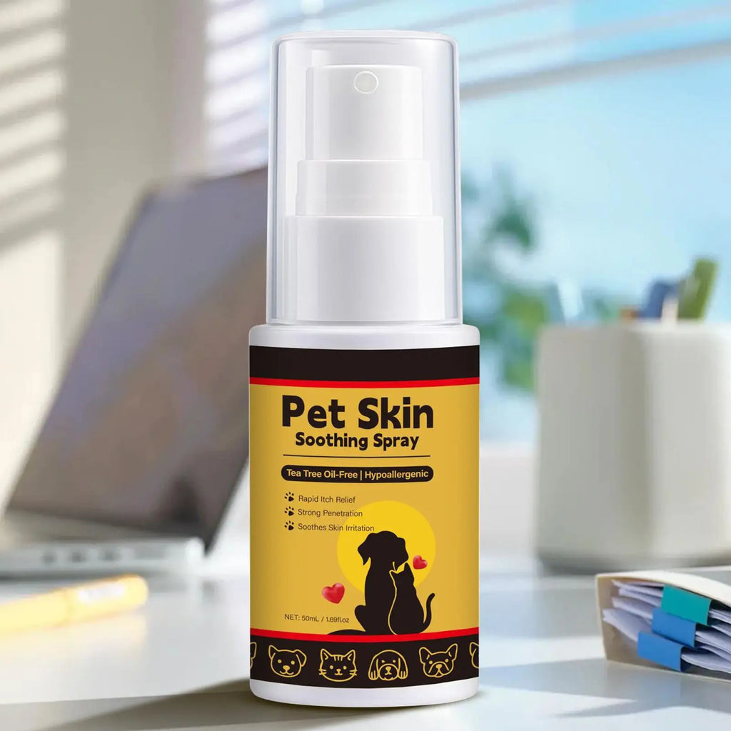 Spray para alívio de coceira para animais de estimação - Condicionador calmante de pele para gatos, spray para gatos de 50ml para aliciamento, hidratação e cuidados com feridas