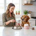 Suplemento Natural em Pó Sabor Bacon para Animais de Estimação, Aumentador de Apetite de Alta Qualidade para Gatos e Cães Exigentes