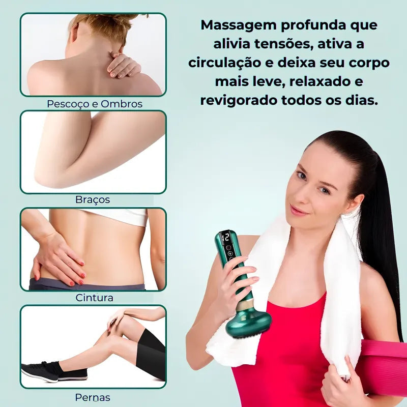 Massageador Anticelulite Pro + 2 Óleos  de brinde