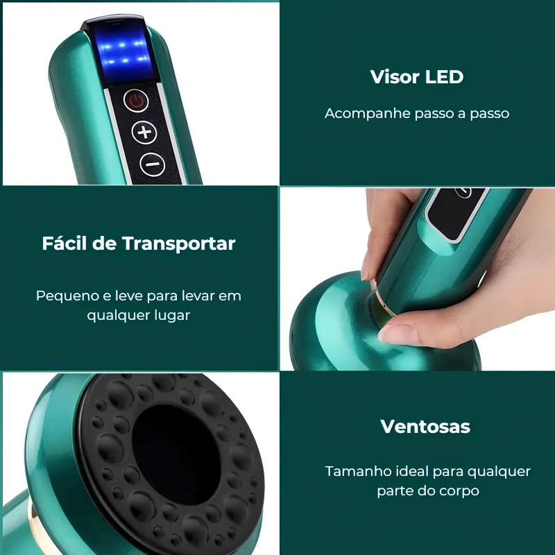 Massageador Anticelulite Pro + 2 Óleos  de brinde