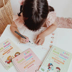 Kit x 4 Livros de Caligrafia com Tinta Mágica Reutilizável