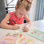 Kit x 4 Livros de Caligrafia com Tinta Mágica Reutilizável