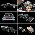 (80% OFF) Dodge Charger 1970 - Velozes e Furiosos (1077 peças)