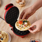 Mini Máquina de Waffles Elétrica Portátil
