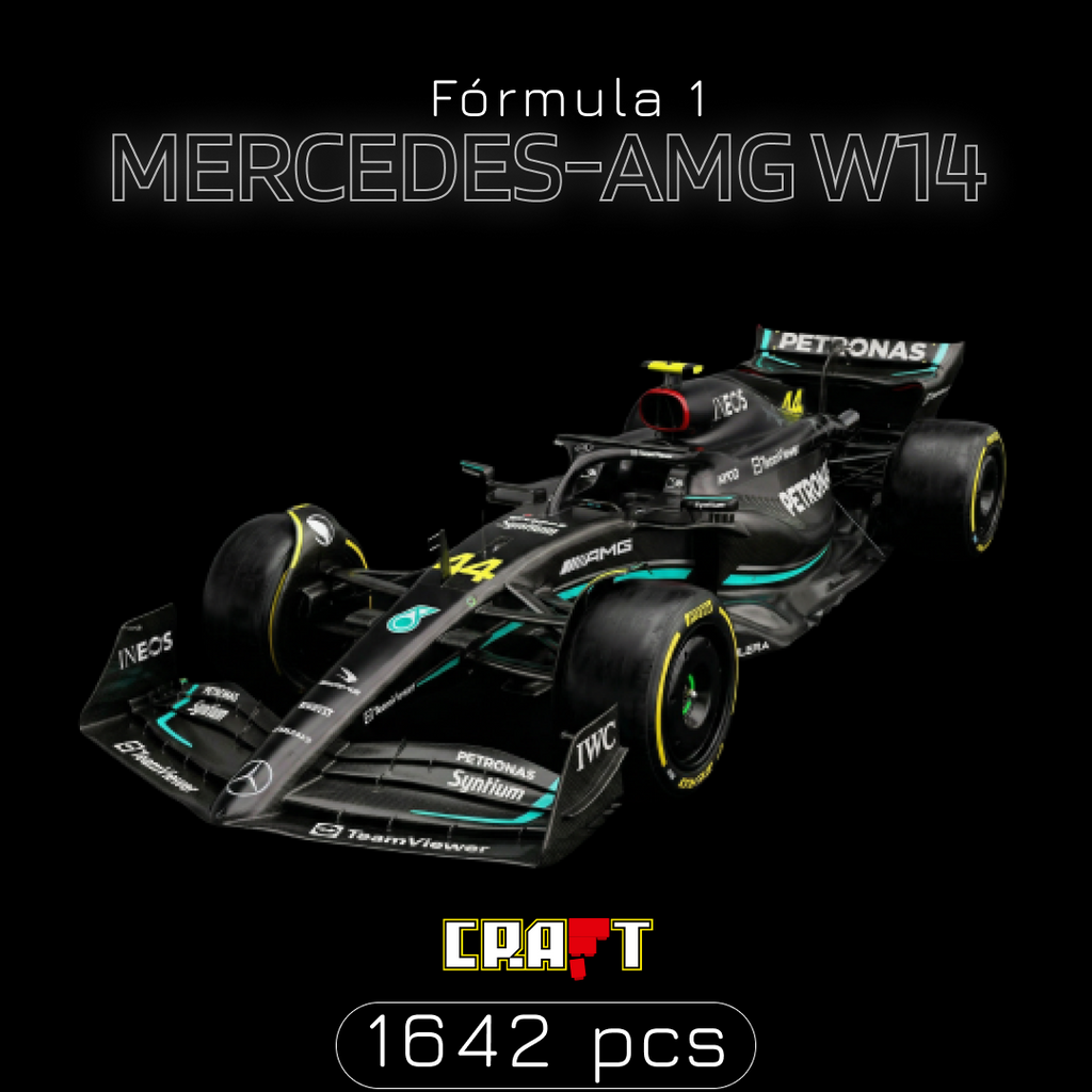 (74% OFF) Fórmula 1 - Mercedes-AMG W14 (1642 peças)