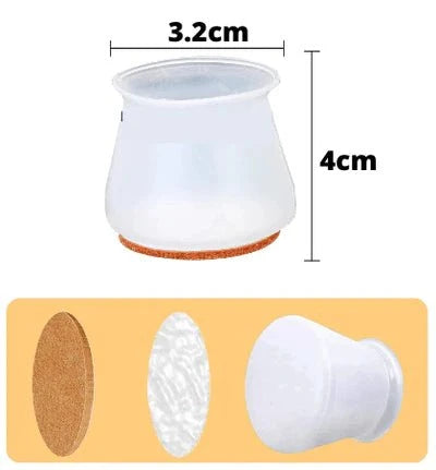 Tampa Para Pernas de Moveis - PéFlex® (Protege contra Riscos e Barulhos)